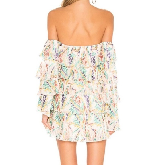 MICHAEL COSTELLO X Revolve Neda Off The Shoulder Petal Dress - Picture 2 of 9